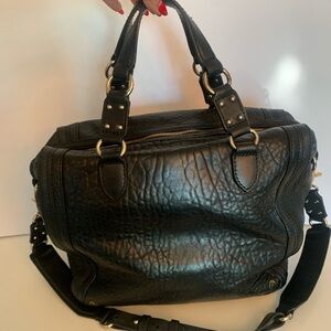 Alexander Mc Queen Black Leather Handbag